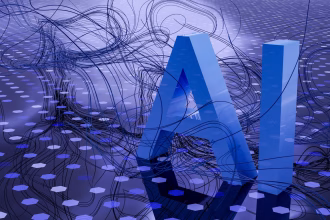 Representación digital de inteligencia artificial para ilustrar marcas de agua en texto generado