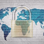 Concepto visual de ciberseguridad y protección de datos personales