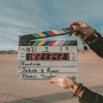 Cámara de cine preparada para una grabación audiovisual