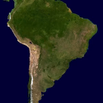 Vista satelital de la Tierra para ilustrar tecnologías orbitales de OBA Space