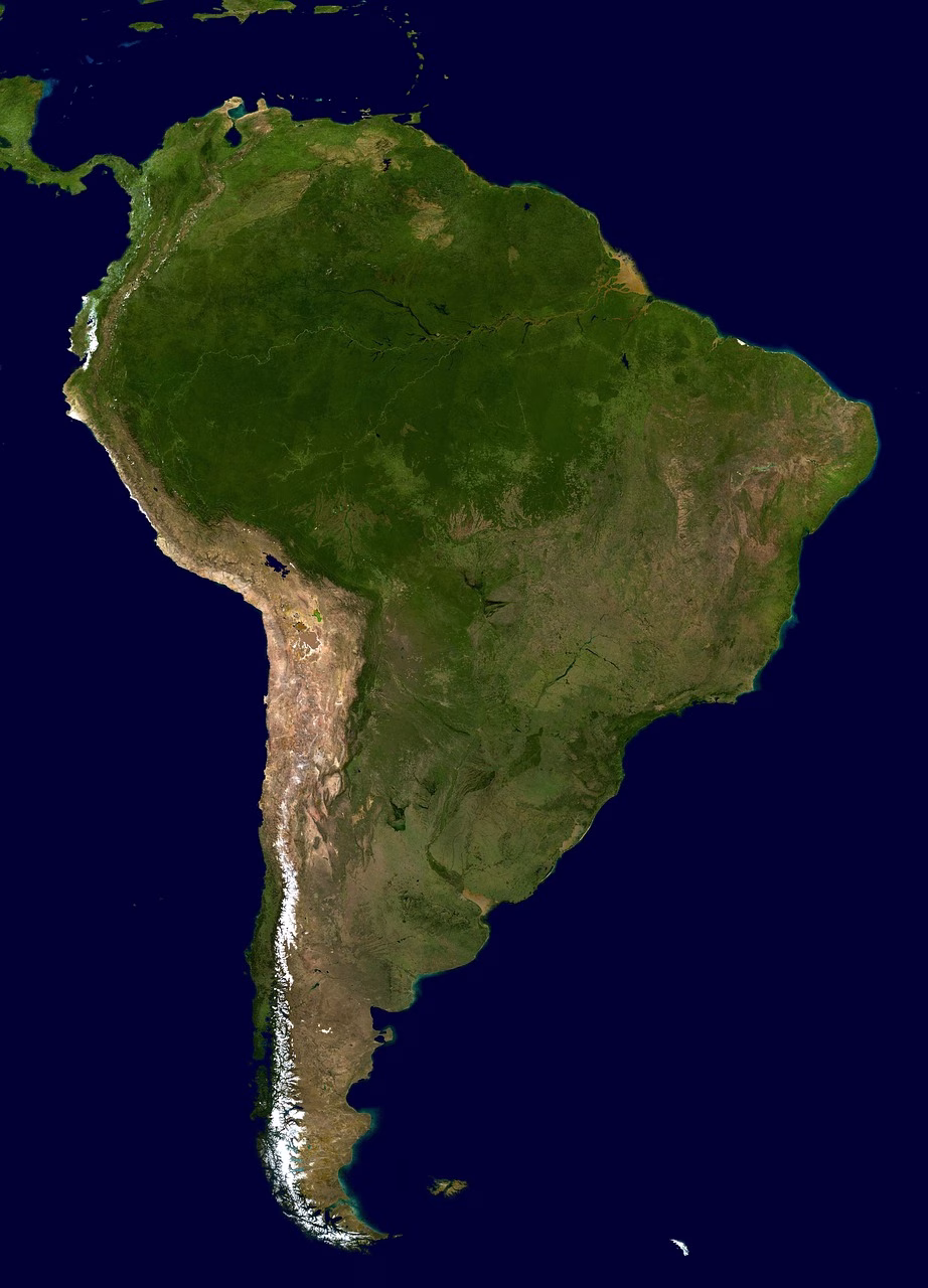 Vista satelital de la Tierra para ilustrar tecnologías orbitales de OBA Space
