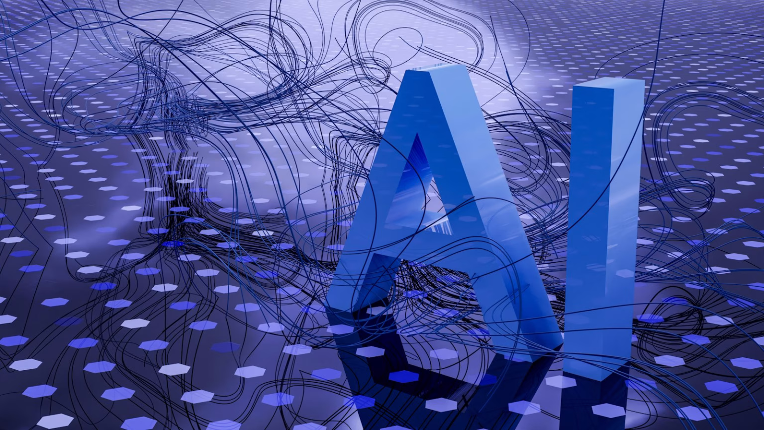 Ilustración tecnológica sobre inteligencia artificial aplicada a empresas