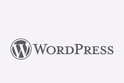 Logo oficial de WordPress sobre fondo transparente