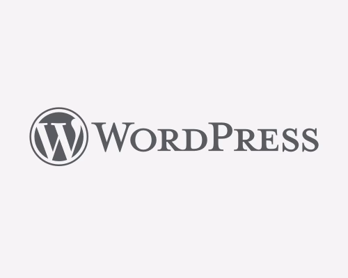 Logo oficial de WordPress sobre fondo transparente